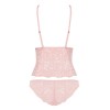 Комплект топ + трусики Obsessive DELICANTA SET розовый, Цвет: розовый, Размеры: L/XL, изображение 4