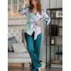 Пижама атласная с брюками Mia-Amore GEOMETRY 7006, Цвет: мульти, Размеры: S