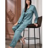 Атласный пижамный комплект Mia-Mella JULIA 8736 изумруд, Цвет: изумруд, Размеры: XL, изображение 3