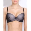 Бюстгальтер балконет Orhideja 586-446 черный/пион, Цвет: черный/пион, Размеры: 75E