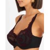 Бюстгальтер полумягкий с флок напылением Simona M 900 бархат бордо, Цвет: бархат бордо, Размеры: 75H, изображение 7