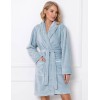 Теплый плюшевый халат Aruelle EMILY, Цвет: голубой, Размеры: XL