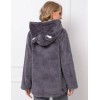 Теплая толстовка с капюшоном Aruelle FIONA, Цвет: графит, Размеры: XS, изображение 2
