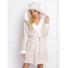 Теплый плюшевый халат Aruelle WILLOW, Цвет: бежевый, Размеры: XS