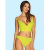 Яркий комплект топ + трусики Obsessive NEONIA SET, Цвет: желтый, Размеры: L/XL