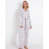 Фланелевая пижама с брюками Aruelle AMALIA, Цвет: светло-серый, Размеры: XS, изображение 2