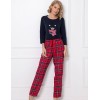Домашний комплект с брюками Aruelle DARLEEN, Цвет: красный/черный, Размеры: XS, изображение 2