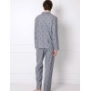 Хлопковый пижамный комплект Aruelle ELLIS, Цвет: серый, Размеры: 2XL, изображение 3