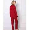 Вискозная пижама с брюками Aruelle MICHAELA, Цвет: красный, Размеры: XS, изображение 3