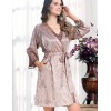 Атласный халат кимоно Mia-Amore MARGARET 8973, Цвет: капучино, Размеры: L/XL, изображение 3