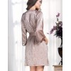 Атласный халат кимоно Mia-Amore MARGARET 8973, Цвет: капучино, Размеры: L/XL, изображение 2