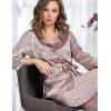 Пижама атласная с брюками Mia-Amore MARGARET 8976, Цвет: капучино, Размеры: L