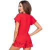 Пижама женская с шортами Donna MIKA 1/2 red, Цвет: красный, Размеры: M, изображение 2