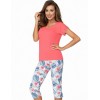Пижамнный комплект Donna MILA coral 3/4, Цвет: мульти, Размеры: L