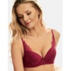 Бюстгальтер балконет с пуш-ап Esotiq ALLOURE 39156 вишневый, Цвет: вишневый, Размеры: 65C