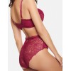 Высокие трусы слипы Esotiq ALLOURE 39173 вишневый, Цвет: вишневый, Размеры: 2XL, изображение 2