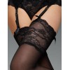 Чулки под пояс с кружевной коронкой Marilyn PARIS 04 чёрный, Цвет: чёрный, Размеры: 1/2