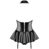 Дерзкий корсет с трусиками Obsessive 859 CORSET черный, Цвет: черный, Размеры: L/XL, изображение 4