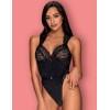 Соблазнительное боди Obsessive ELISETTA TEDDY, Цвет: черный, Размеры: S/M