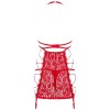 Сексуальная сорочка с трусиками Obsessive REDIOSA CHEMISE, Цвет: красный, Размеры: L/XL, изображение 4