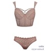Кружевной комплект бюстье и бразилиана Sielei MAGIC LACE 7038+7037, Цвета: antracite, Размеры: 75B, изображение 4