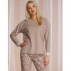 Хлопковая женская пижама Key LNS 934 B21, Цвет: бежевый, Размеры: S