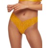 Кружевные трусы бразилиана Kinga SUNKISS 851/3-B, Цвет: желтый, Размеры: L