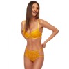 Бюстгальтер балконет пуш-ап Kinga SUNKISS 851-PU, Цвет: желтый, Размеры: 65F, изображение 4