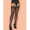 Чулки под пояс Obsessive KLARITA STOCKINGS, Цвет: черный, Размеры: S/M, изображение 2