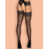 Чулки под пояс Obsessive KLARITA STOCKINGS, Цвет: черный, Размеры: S/M, изображение 3