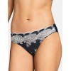 Трусы бразилиана Esotiq ADORNO 39144 сине-белый, Цвет: темно-синий с белым, Размеры: S