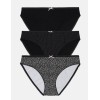 Комплект хлопковых трусов Esotiq PANTIES 39411 MIA-MIA (3 шт) черный, Цвет: черный, Размеры: L