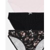 Комплект хлопковых трусов Esotiq PANTIES 39411 MIA-MIA (3 шт) светло-розовый+черный, Цвет: светло-розовый+черный, Размеры: L, изображение 2