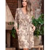 Халат кимоно из трикотажной вискозы Mia-Amore AELITA 1713, Цвет: бежевый, Размеры: 2XL/3XL