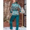 Шелковая пижама тройка Mia-Amore EMERALD 3786, Цвет: изумрудный, Размеры: 3XL, изображение 4
