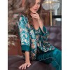 Шелковая пижама тройка Mia-Amore EMERALD 3786, Цвет: изумрудный, Размеры: 3XL