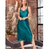 Длинная ночная сорочка шелк Mia-Amore EMERALD 3788, Цвет: изумрудный, Размеры: 3XL