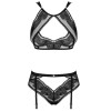 Сексуальный комплект Obsessive ALLASTIA SET, Цвет: черный, Размеры: S/M, изображение 3