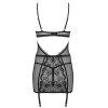 Сексуальная сорочка с трусиками Obsessive BASITTA CHEMISE, Цвет: черный, Размеры: L/XL, изображение 4