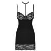 Сексуальная сорочка с трусиками Obsessive RAQUELIA CHEMISE, Цвет: черный, Размеры: S/M, изображение 3