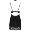 Сексуальная сорочка с трусиками Obsessive RAQUELIA CHEMISE, Цвет: черный, Размеры: S/M, изображение 4