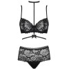 Соблазнительный комплект Obsessive RAQUELIA SET, Цвет: черный, Размеры: S/M, изображение 3