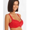 Бюстгальтер балконет Simona M 608 красный, Цвет: красный, Размеры: 70E, изображение 5