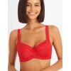 Бюстгальтер балконет Simona M 608 красный, Цвет: красный, Размеры: 70E, изображение 3