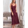 Длинная атласная сорочка Mia-Amore VICTORIA 7108 бордо, Цвет: бордо, Размеры: L, изображение 3