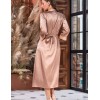 Атласный халат на пуговицах Mia-Amore VICTORIA 7109 карамель, Цвет: карамель, Размеры: 2XL, изображение 2
