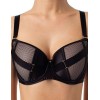 Бюстгальтер балконет формованный Coquette Revue MESH 54101, Цвет: черный, Размеры: 70C