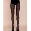 Колготки с узором Gabriella 486 LEMA nero 60 den, Цвет: чёрный, Размеры: 3