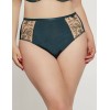 Трусы слипы высокие Kris Line FELICE high waist, Цвет: изумруд, Размеры: M