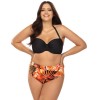 Купальник бандо с уплотненной чашкой Lorin L2408/2 BIG, Цвет: флора, Размеры: 75D